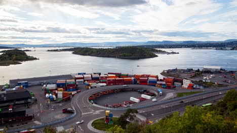 Bucht-Des-Osloer-Containerhafenterminals